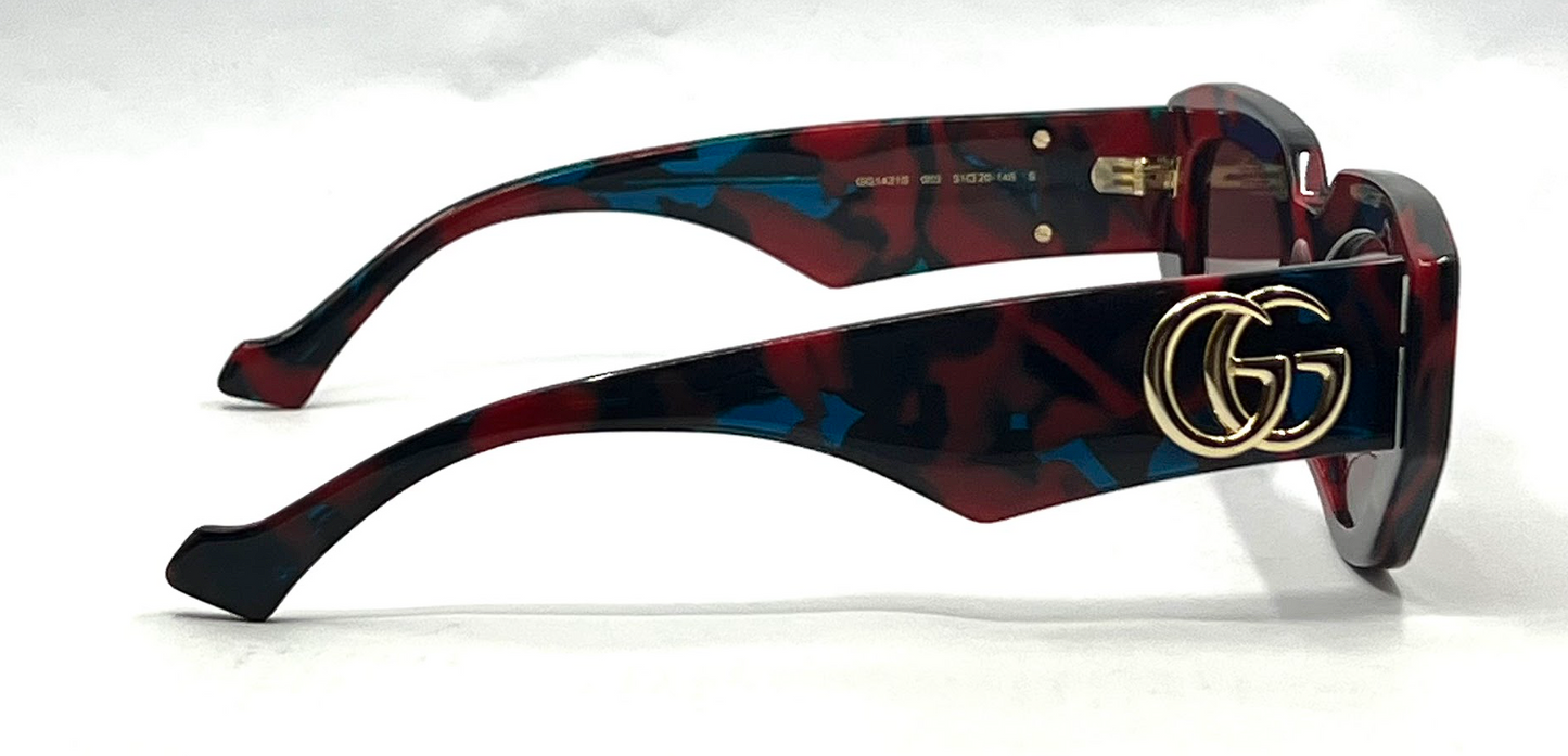 Gucci GG1421S Havana Sunglasses-Original Violet Nylon Lenses-Unworn/NOS