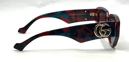 Gucci GG1421S Havana Sunglasses-Original Violet Nylon Lenses-Unworn/NOS