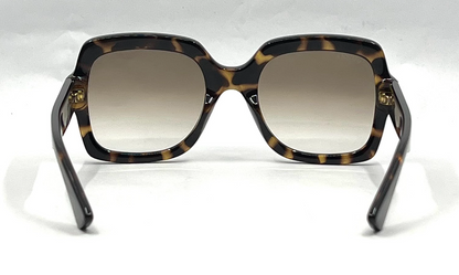 Gucci GG1337S Oversized Square Havana Sunglasses-Original Brown Gradient Lenses
