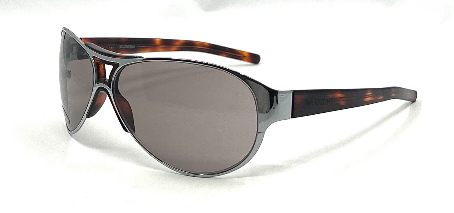 Valentino II49/S LN8 Aviator Tortoiseshell Brown Sunglasses-Unworn/Full Kit