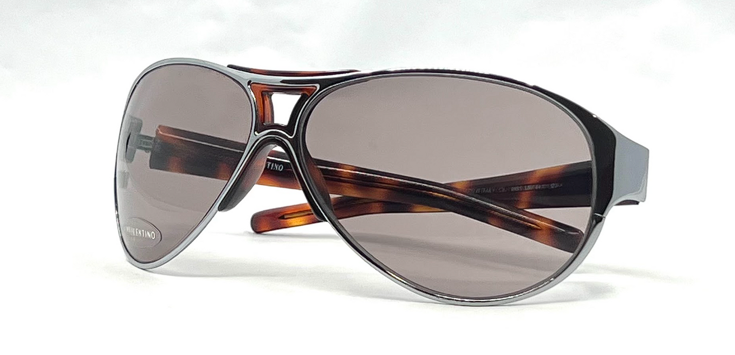 Valentino II49/S LN8 Aviator Tortoiseshell Brown Sunglasses-Unworn/Full Kit