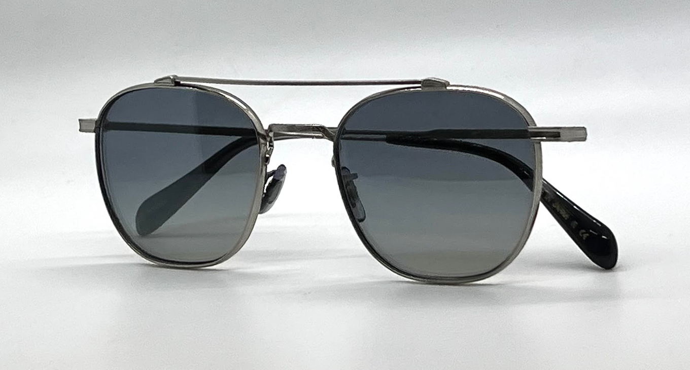 Oliver Peoples OV1294ST Mandeville Titanium Square Sunglasses-New/Unworn-Full Kit