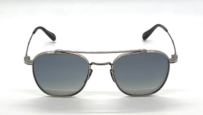 Oliver Peoples OV1294ST Mandeville Titanium Square Sunglasses-New/Unworn-Full Kit