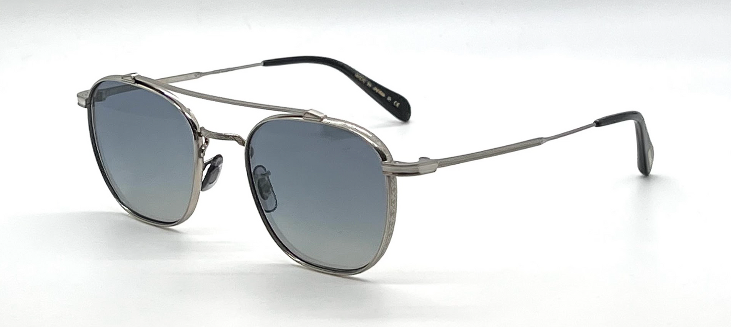 Oliver Peoples OV1294ST Mandeville Titanium Square Sunglasses-New/Unworn-Full Kit