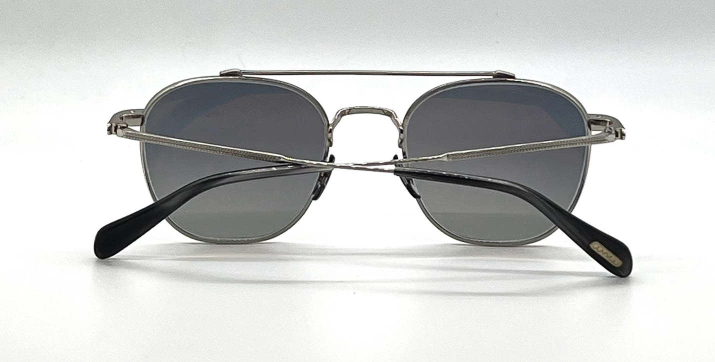 Oliver Peoples OV1294ST Mandeville Titanium Square Sunglasses-New/Unworn-Full Kit