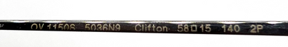 Oliver Peoples Clifton OV1150S Rectangular Silver Sunglasses-Unworn/New-Full Kit