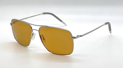 Oliver Peoples Clifton OV1150S Rectangular Silver Sunglasses-Unworn/New-Full Kit