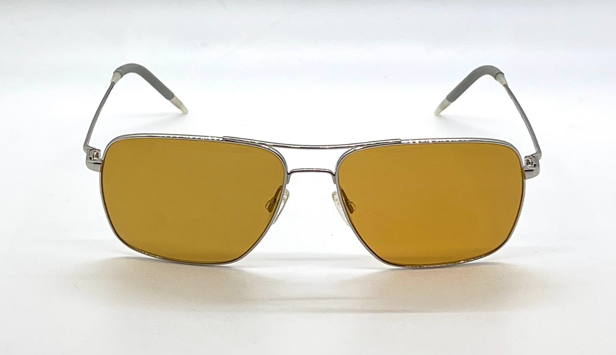 Oliver Peoples Clifton OV1150S Rectangular Silver Sunglasses-Unworn/New-Full Kit