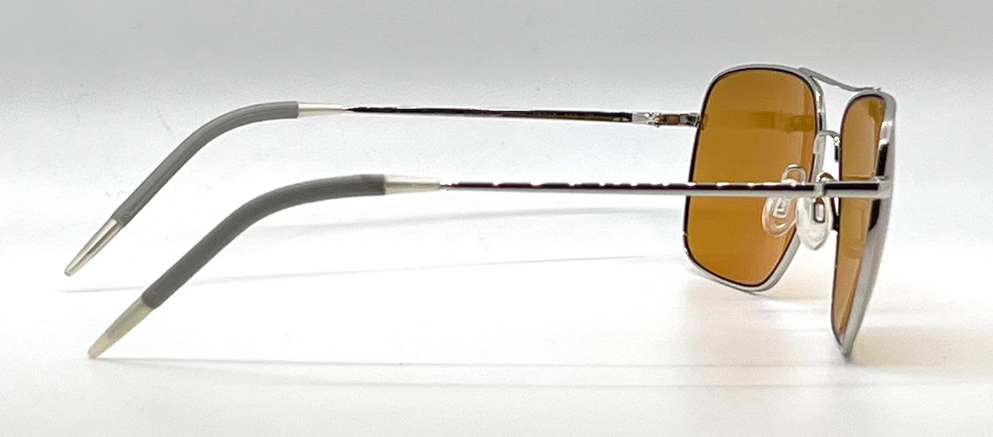 Oliver Peoples Clifton OV1150S Rectangular Silver Sunglasses-Unworn/New-Full Kit