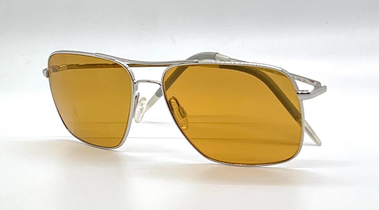 Oliver Peoples Clifton OV1150S Rectangular Silver Sunglasses-Unworn/New-Full Kit