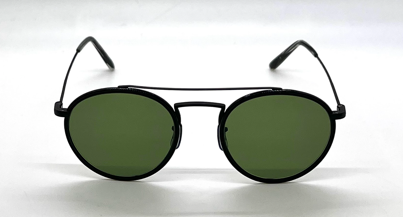 Oliver Peoples Ellice OV1235ST-Matte Black Round Sunglasses-New/Unworn