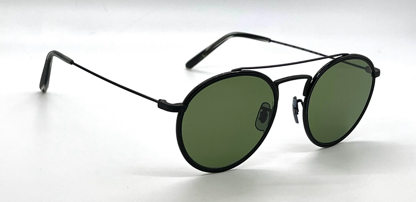 Oliver Peoples Ellice OV1235ST-Matte Black Round Sunglasses-New/Unworn