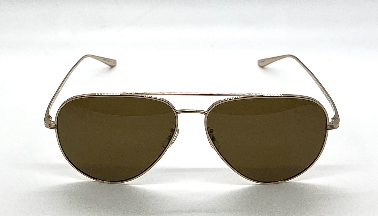 Oliver Peoples x The Row Casse OV1277ST Gold Titanium Sunglasses-New/Unworn-Full Kit