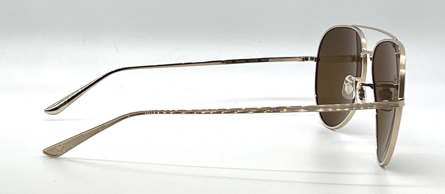 Oliver Peoples x The Row Casse OV1277ST Gold Titanium Sunglasses-New/Unworn-Full Kit