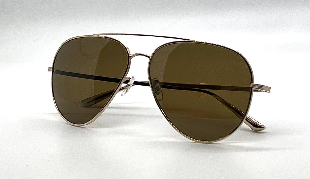 Oliver Peoples x The Row Casse OV1277ST Gold Titanium Sunglasses-New/Unworn-Full Kit