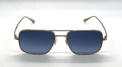 Oliver Peoples Victory L.A. OV1246ST Gold Sunglasses Blue Gradient Lens