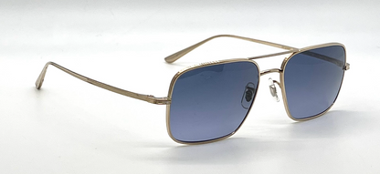 Oliver Peoples Victory L.A. OV1246ST Gold Sunglasses Blue Gradient Lens