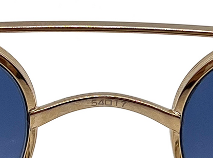Oliver Peoples Victory L.A. OV1246ST Gold Sunglasses Blue Gradient Lens