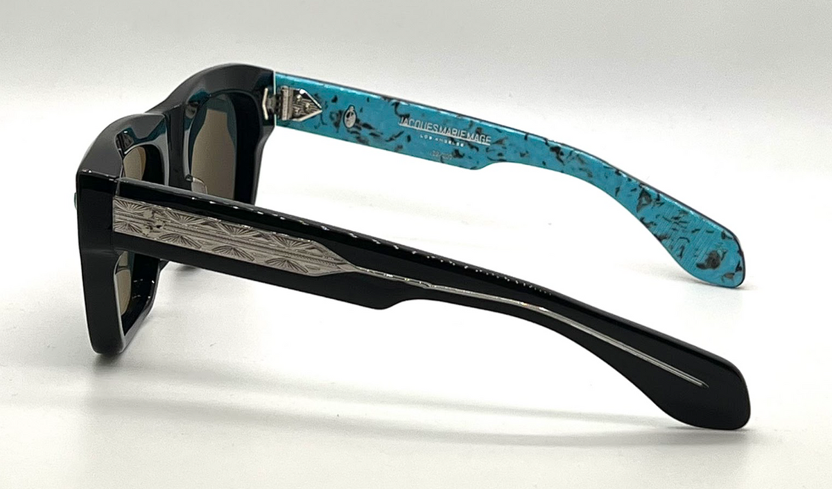 Jacques Marie Mage Johnny Cash Turquoise Collection Black Bermuda Lens