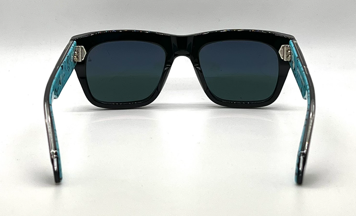 Jacques Marie Mage Johnny Cash Turquoise Collection Black Bermuda Lens