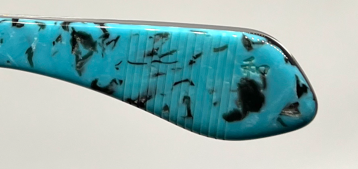 Jacques Marie Mage Johnny Cash Turquoise Collection Black Bermuda Lens