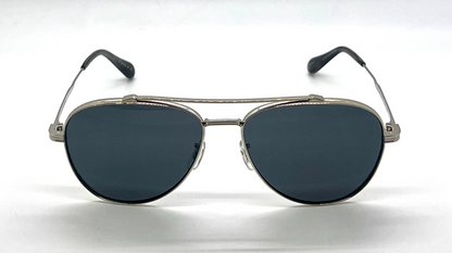 Oliver Peoples Rikson OV1266ST 503687 Silver Titanium Aviator Sunglasses