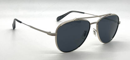 Oliver Peoples Rikson OV1266ST 503687 Silver Titanium Aviator Sunglasses