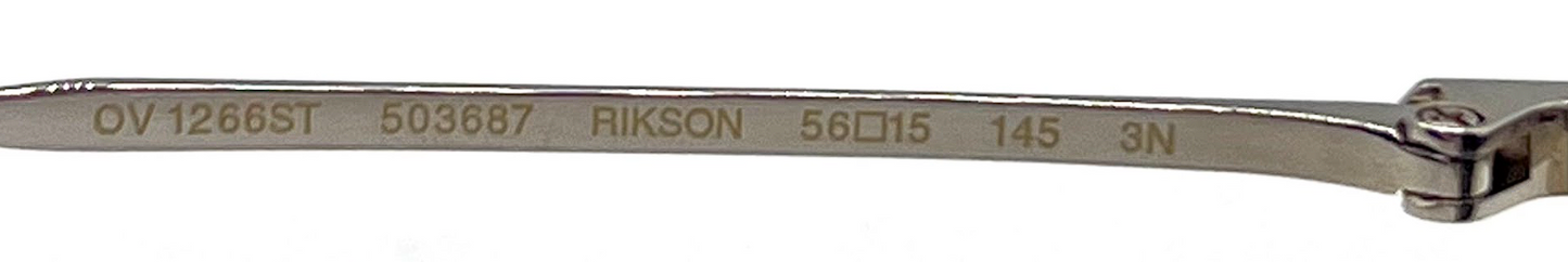 Oliver Peoples Rikson OV1266ST 503687 Silver Titanium Aviator Sunglasses