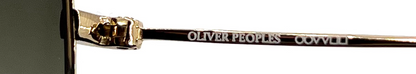 Oliver Peoples Strummer-T Gold Titanium Aviator Sunglasses Olive Gradient