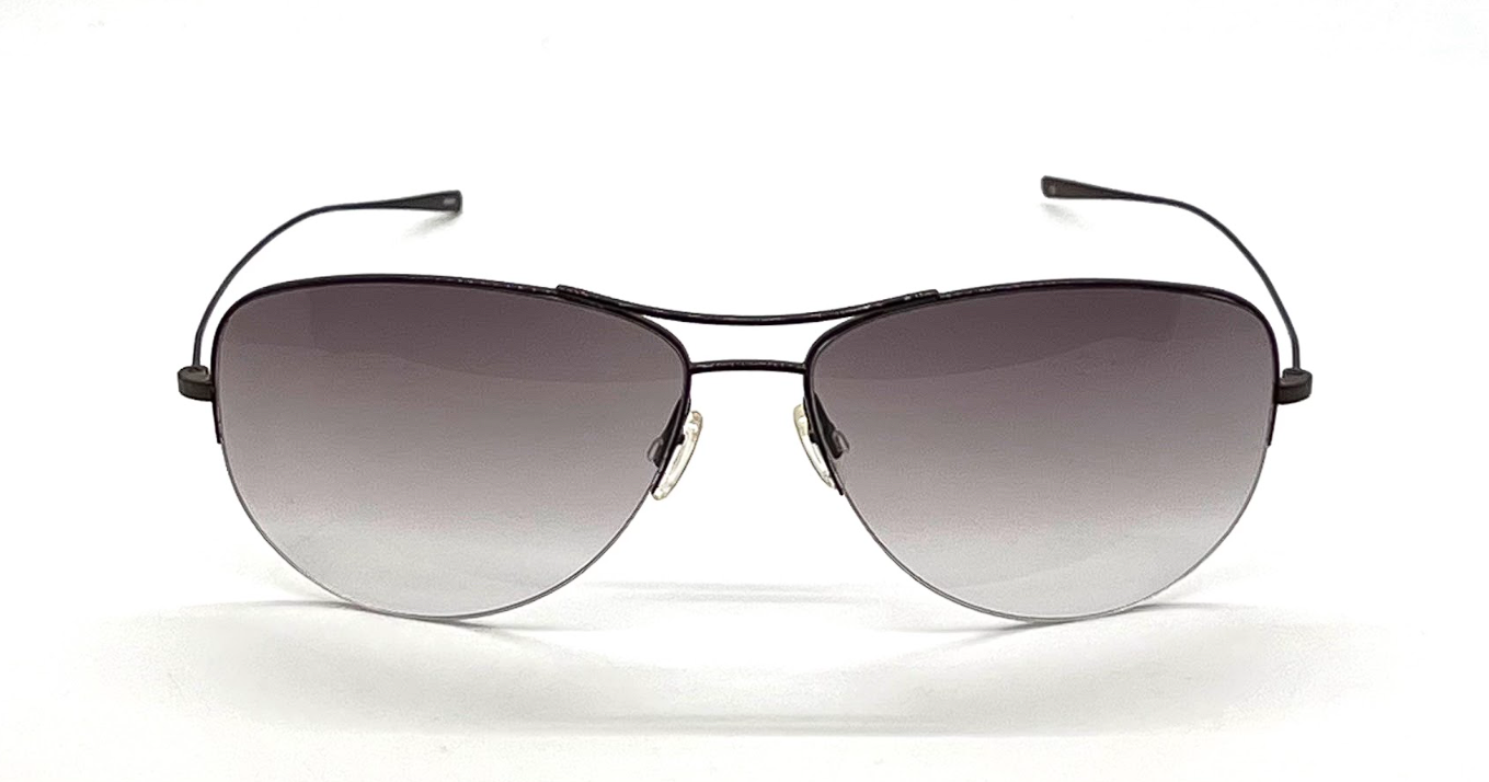 Oliver Peoples Commodore Aviator Sunglasses Grey Gradient Made in Japan