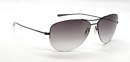 Oliver Peoples Commodore Aviator Sunglasses Grey Gradient Made in Japan
