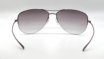 Oliver Peoples Commodore Aviator Sunglasses Grey Gradient Made in Japan
