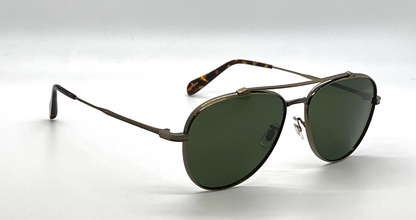 Oliver Peoples Rikson OV1266ST 528471 Antique Gold Aviator Sunglasses