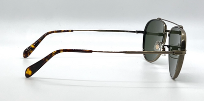 Oliver Peoples Rikson OV1266ST 528471 Antique Gold Aviator Sunglasses