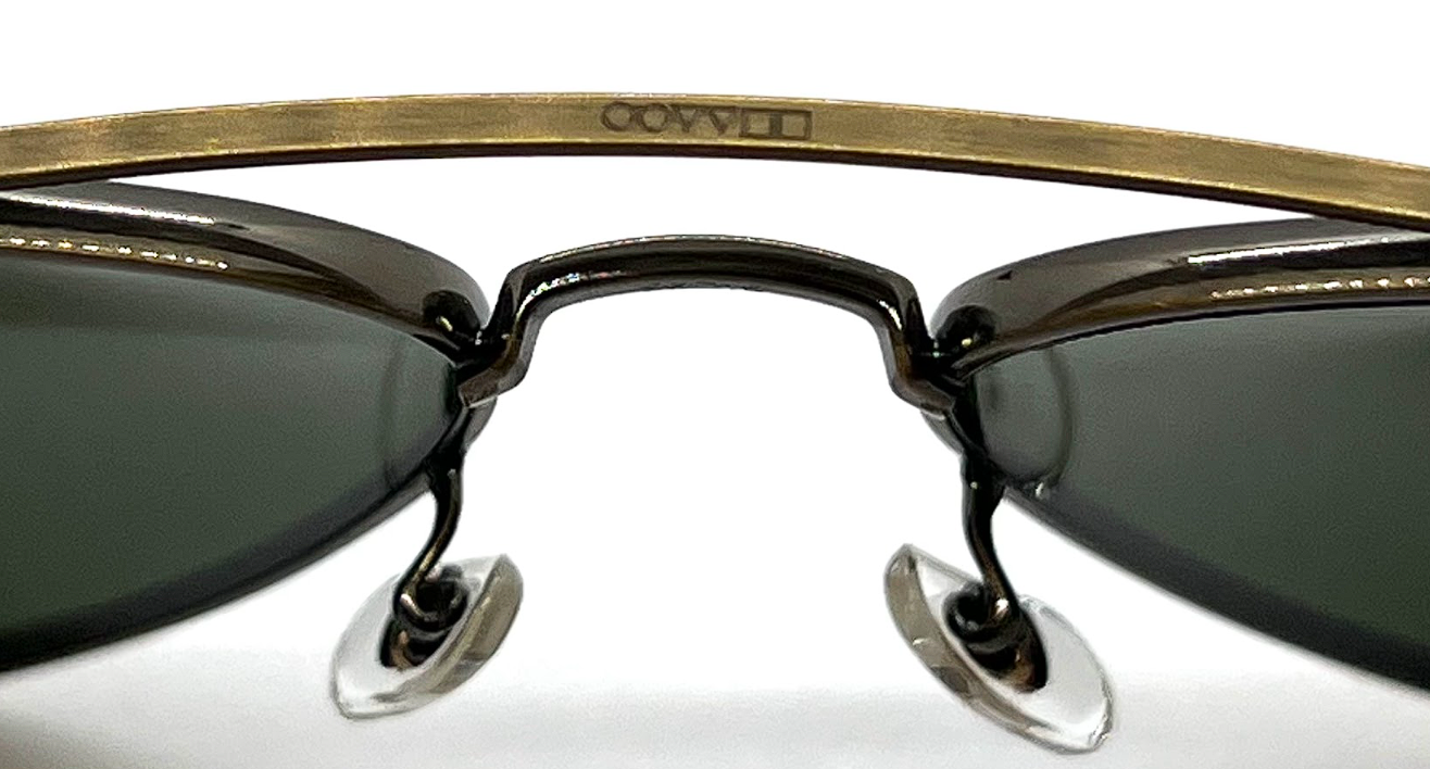 Oliver Peoples Rikson OV1266ST 528471 Antique Gold Aviator Sunglasses