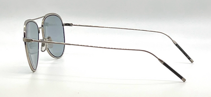 Oliver Peoples TK-3 OV1276ST Brushed Silver Photochromic Aviator Sunglasses