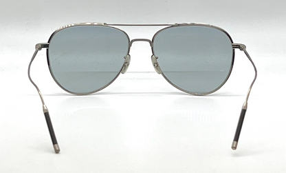 Oliver Peoples TK-3 OV1276ST Brushed Silver Photochromic Aviator Sunglasses