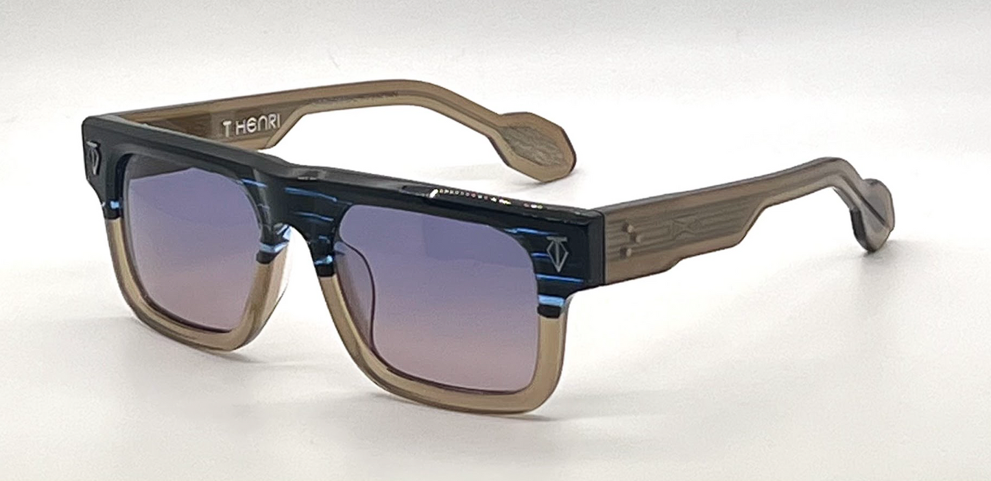 T Henri 959 Limited Edition Sunglasses 18K Gold Handmade Japan 5/149