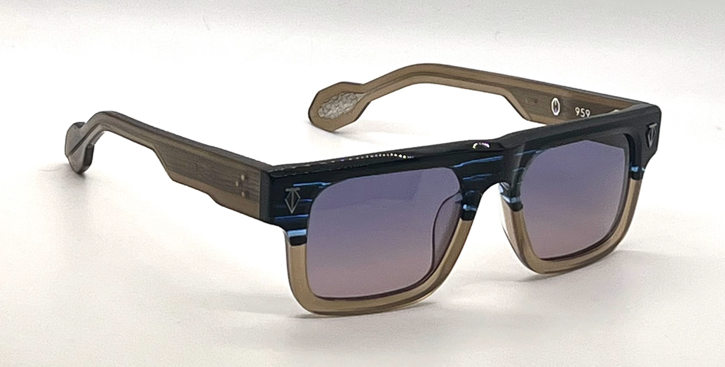 T Henri 959 Limited Edition Sunglasses 18K Gold Handmade Japan 5/149