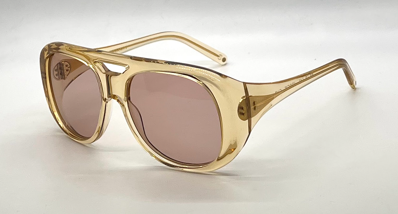 Cynthia Benjamin Jorgie CHP Amber Sunglasses Pink Lens Japan