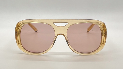 Cynthia Benjamin Jorgie CHP Amber Sunglasses Pink Lens Japan