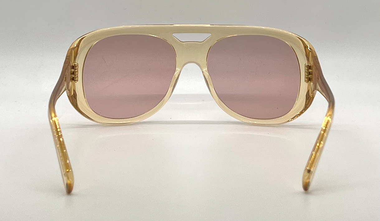 Cynthia Benjamin Jorgie CHP Amber Sunglasses Pink Lens Japan