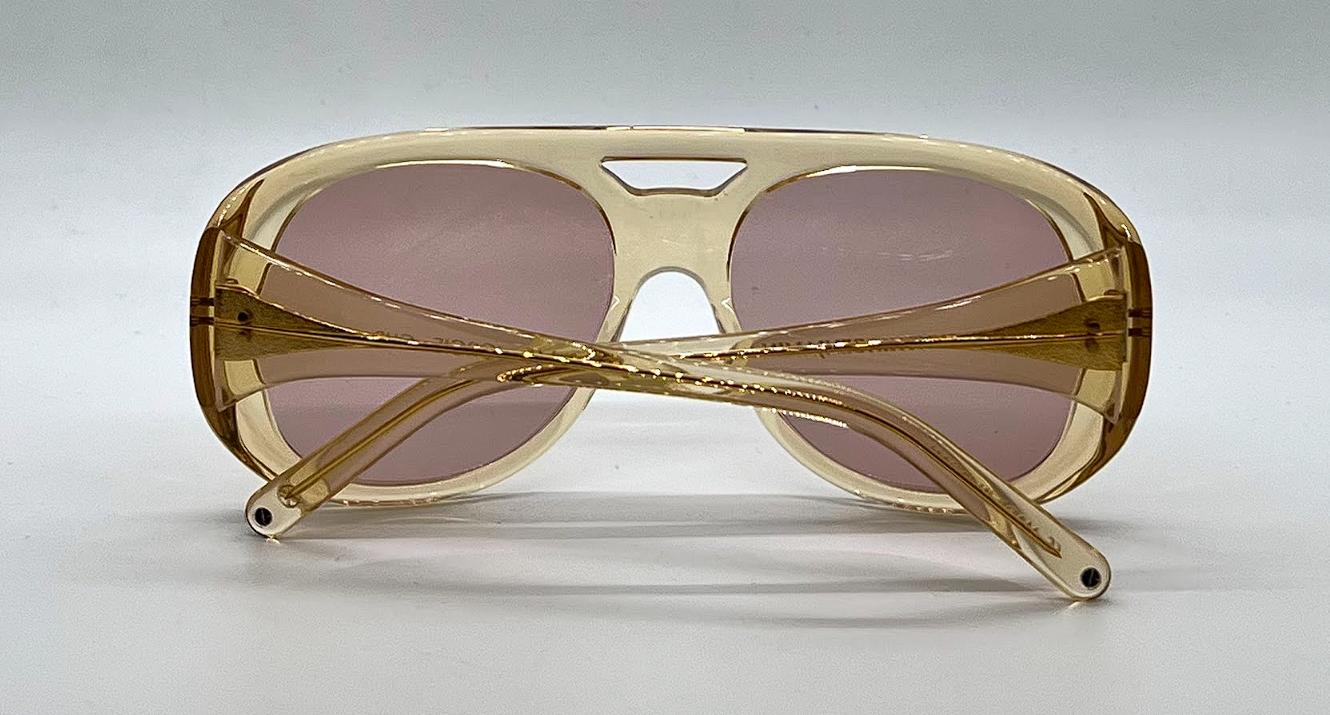 Cynthia Benjamin Jorgie CHP Amber Sunglasses Pink Lens Japan