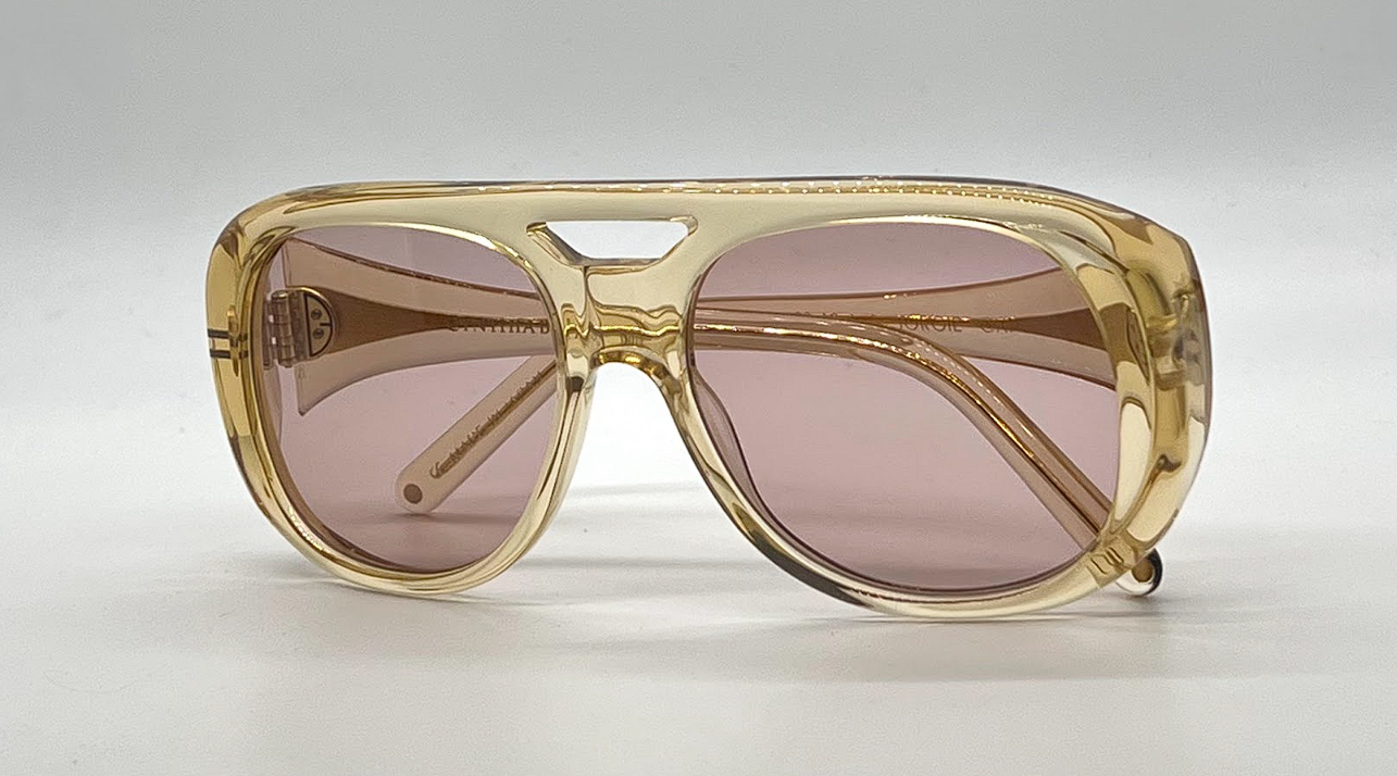 Cynthia Benjamin Jorgie CHP Amber Sunglasses Pink Lens Japan