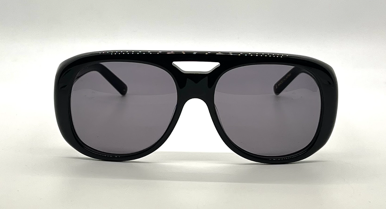 Cynthia Benjamin Jorgie Black Sunglasses Grey Lens Japan