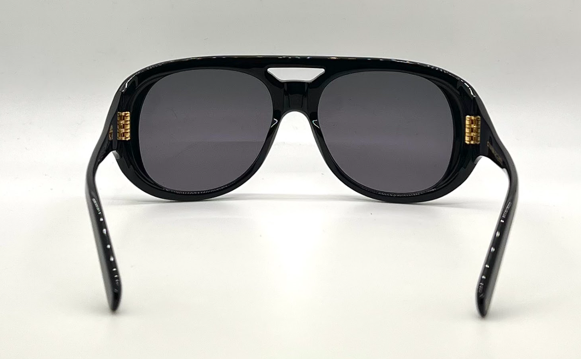 Cynthia Benjamin Jorgie Black Sunglasses Grey Lens Japan