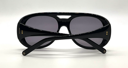 Cynthia Benjamin Jorgie Black Sunglasses Grey Lens Japan