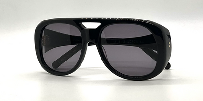 Cynthia Benjamin Jorgie Black Sunglasses Grey Lens Japan