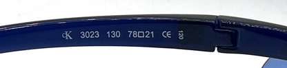 Calvin Klein 3023 Vintage Shield Sunglasses Navy Blue Lens Y2K-Unworn