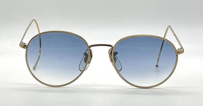 Looking Glass 7007 Round Vintage Sunglasses Custom Blue Gradient Lens -Unworn